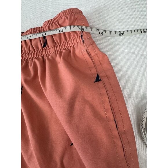 Nautica Mens Quick-Dry Icon Logo Sail Guava Punch 8.5” Swim Trunk Shorts SZ M - Picture 7 of 8